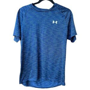 Under Armour Mens The Tech Tee‎ Shirt Blue Loose Fit S
